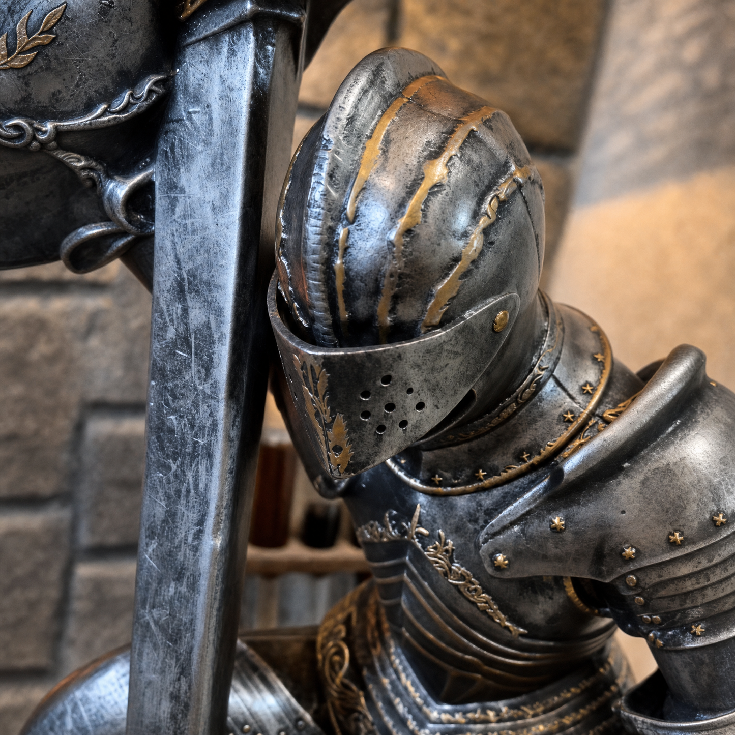 Medieval Knight Lamp