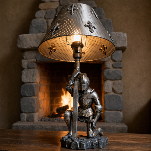 Medieval Knight Lamp